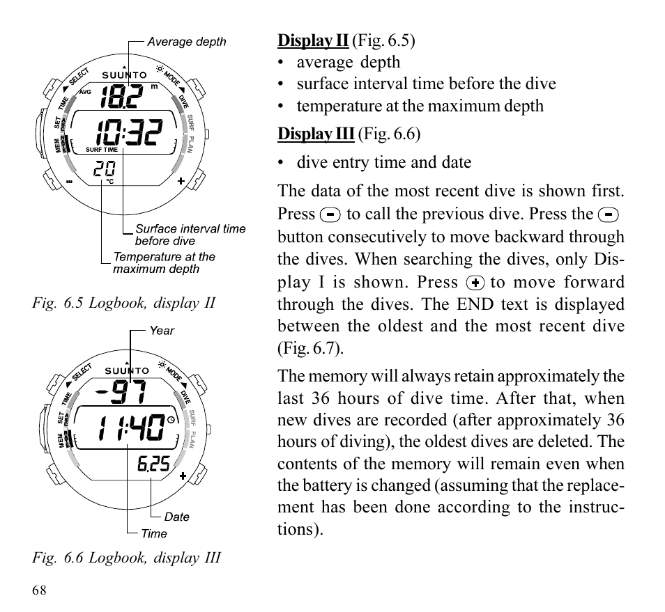 SUUNTO SPYDER User Manual | Page 70 / 93