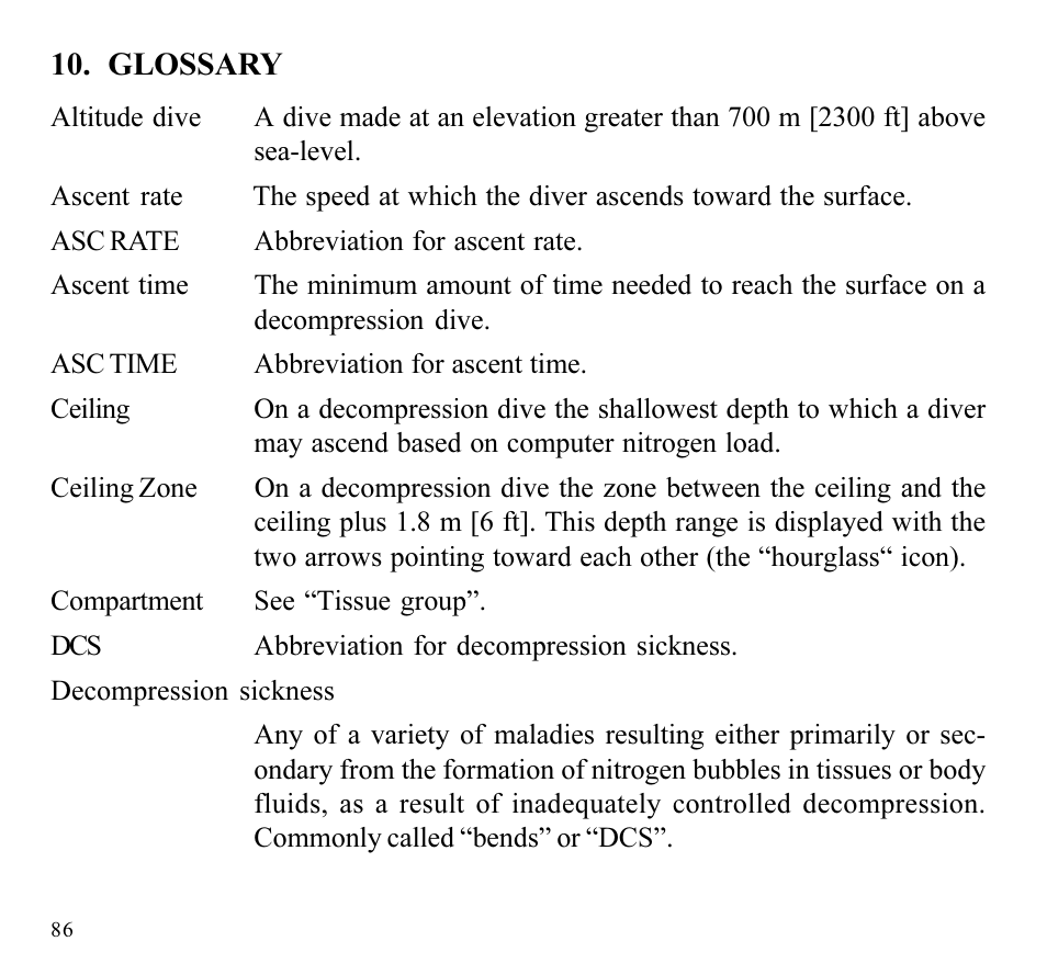 SUUNTO SPYDER User Manual | Page 88 / 93