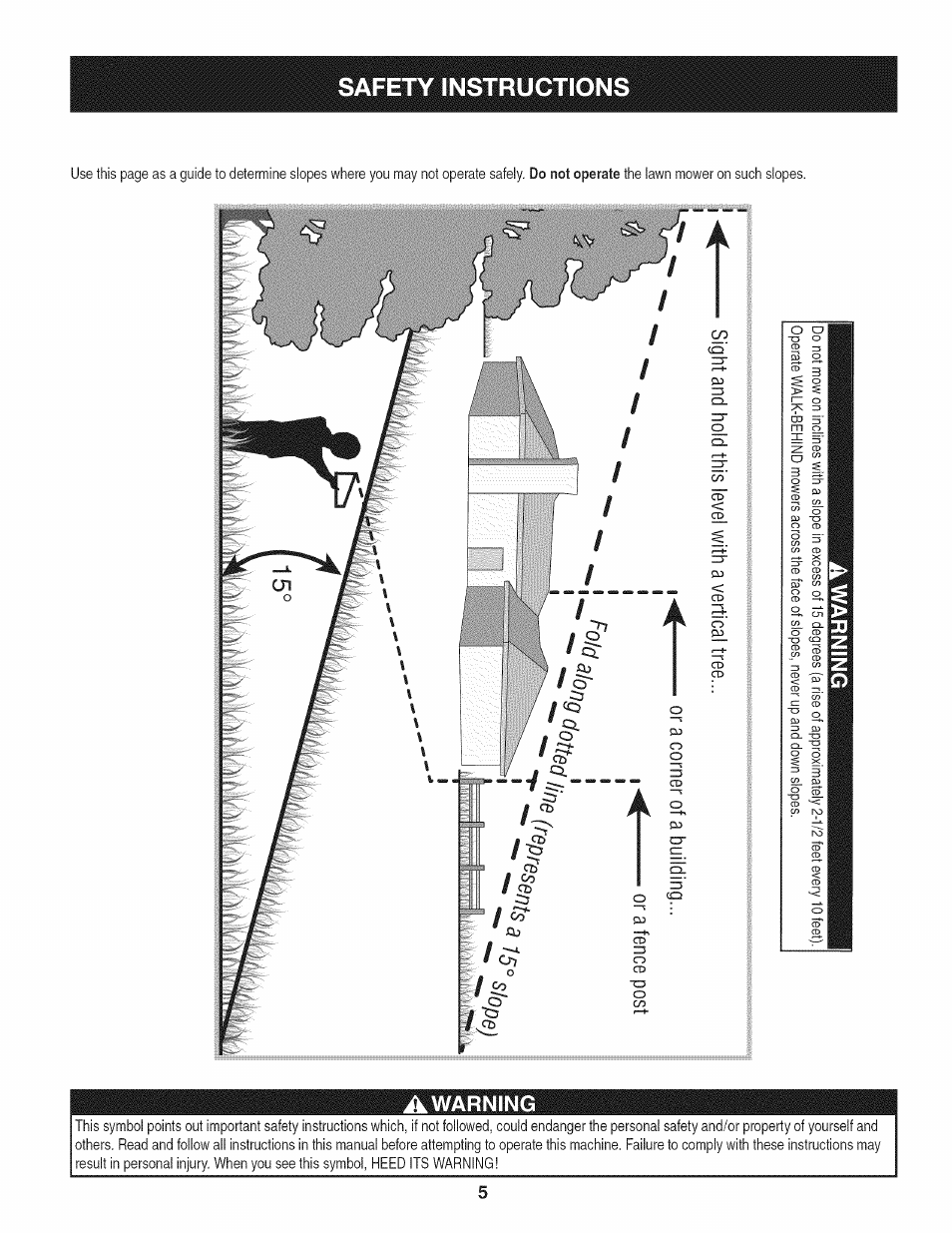 Awarning, Safety instructions | Craftsman 247.887330 User Manual | Page 5 / 72