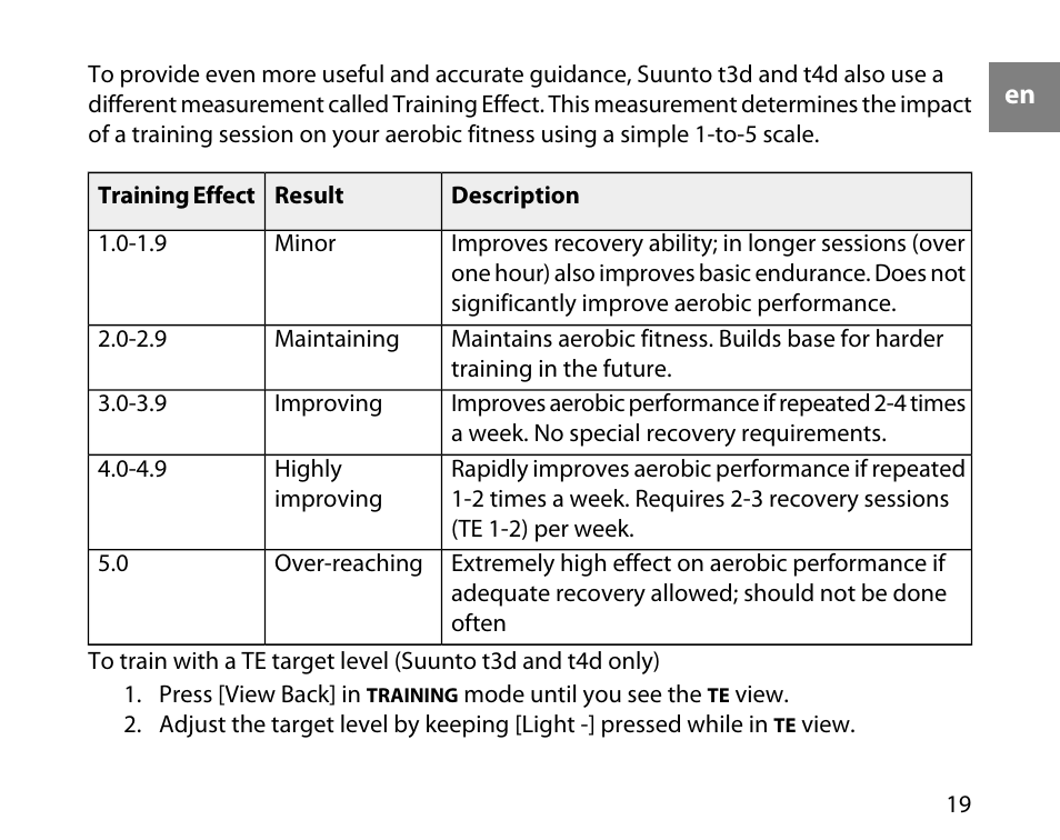 SUUNTO T1C User Guide User Manual | Page 20 / 44