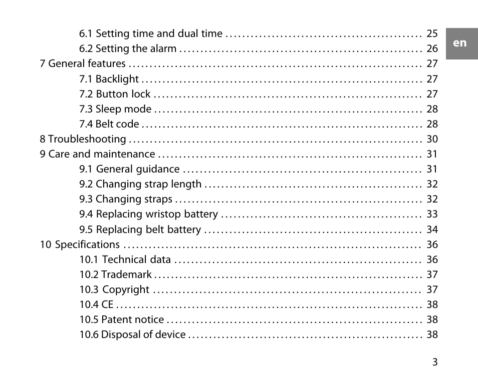 SUUNTO T1C User Guide User Manual | Page 4 / 44