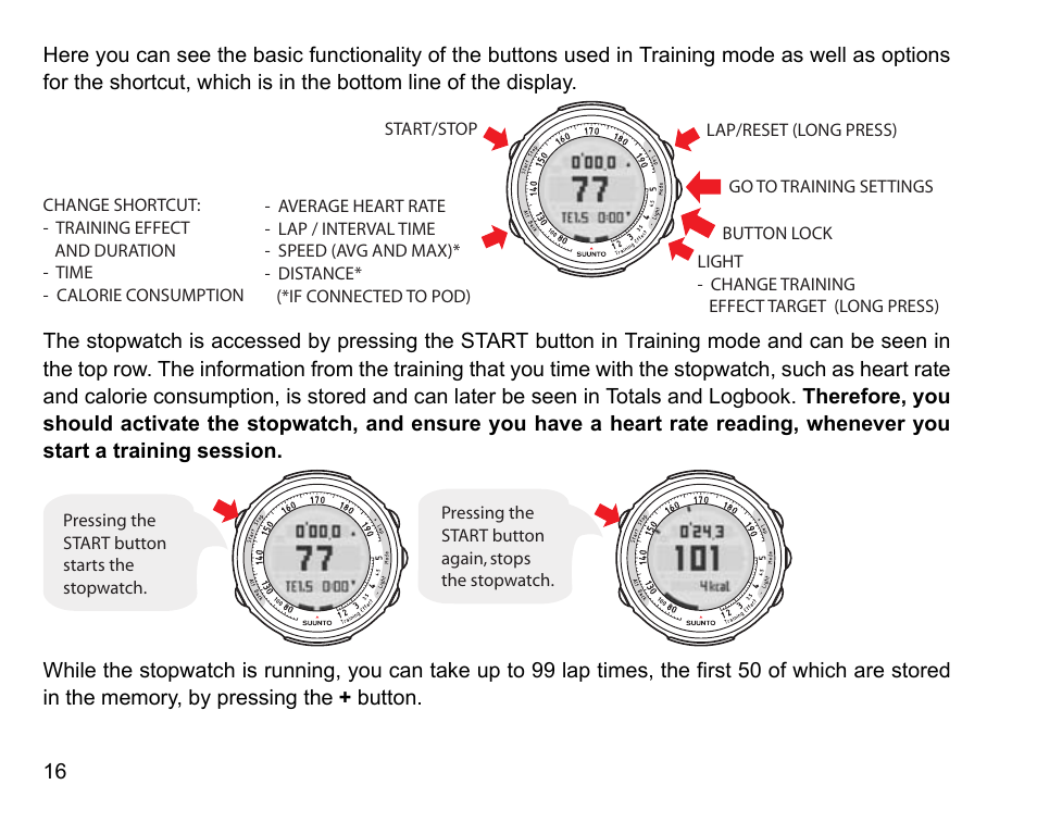 SUUNTO t3 User Manual | Page 18 / 51