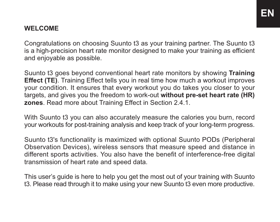 SUUNTO t3 User Manual | Page 3 / 51
