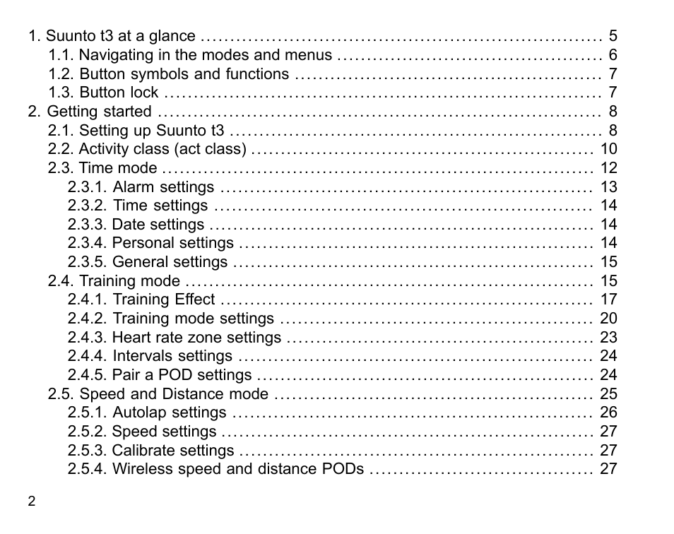 SUUNTO t3 User Manual | Page 4 / 51