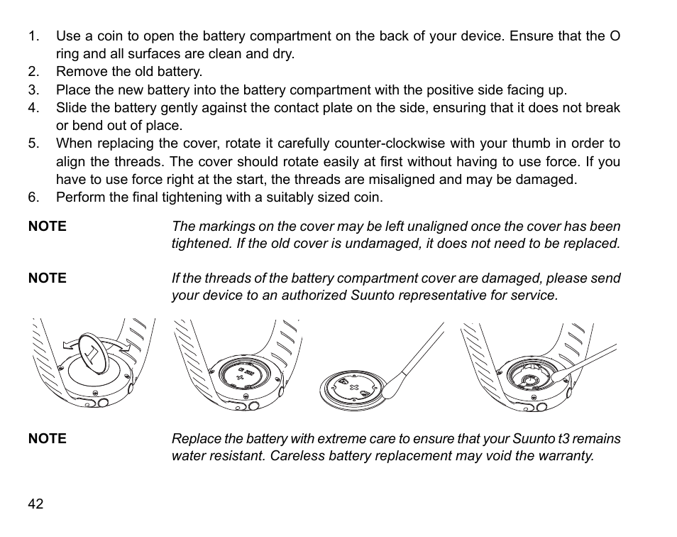 SUUNTO t3 User Manual | Page 44 / 51