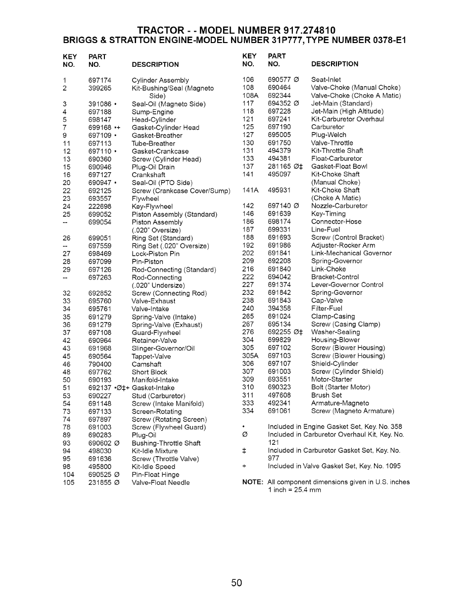 Craftsman 917.274810 User Manual | Page 50 / 56