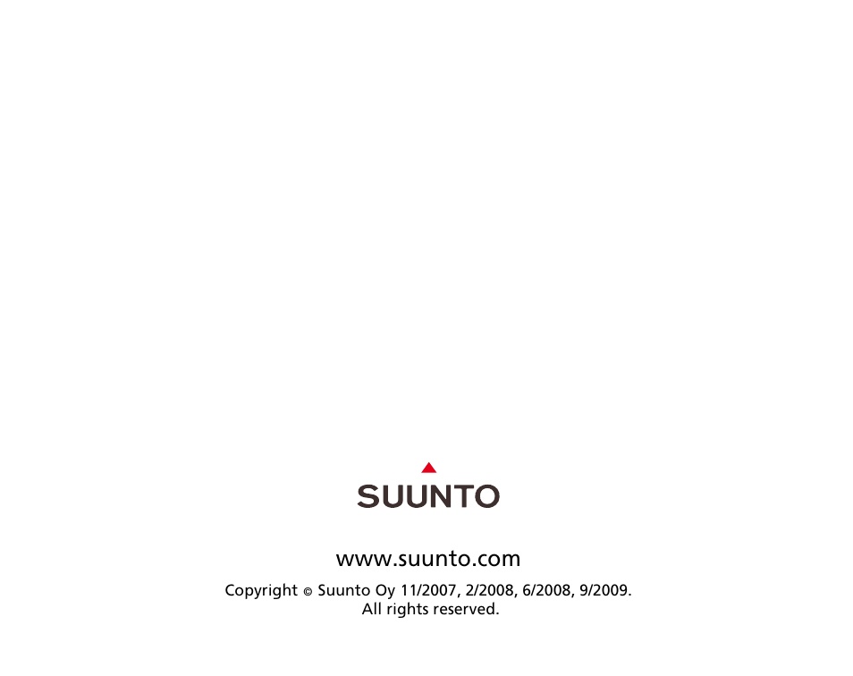 SUUNTO T3C User Guide User Manual | Page 49 / 49