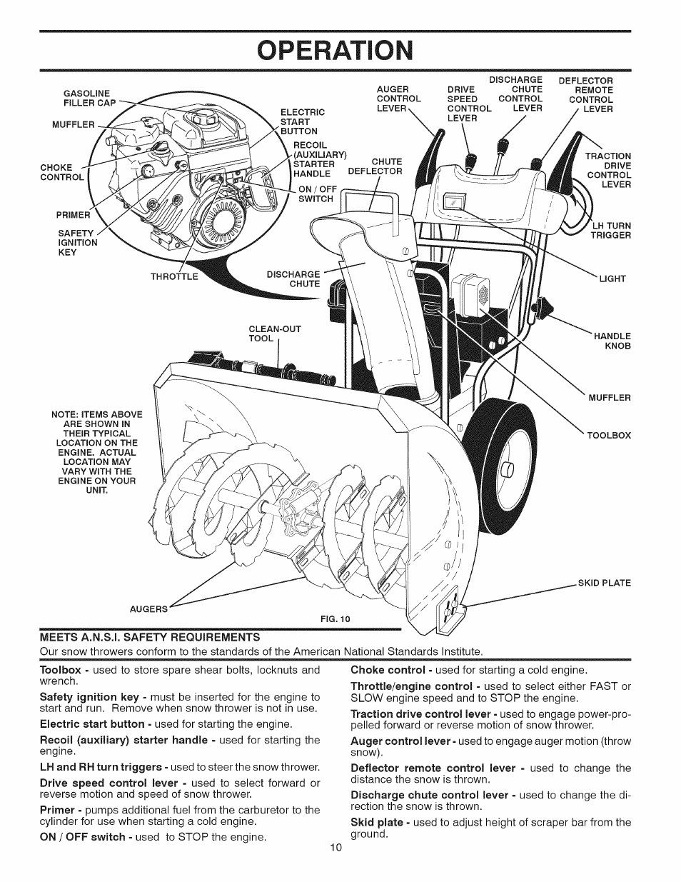 Operation | Craftsman 944.528398 User Manual | Page 10 / 48