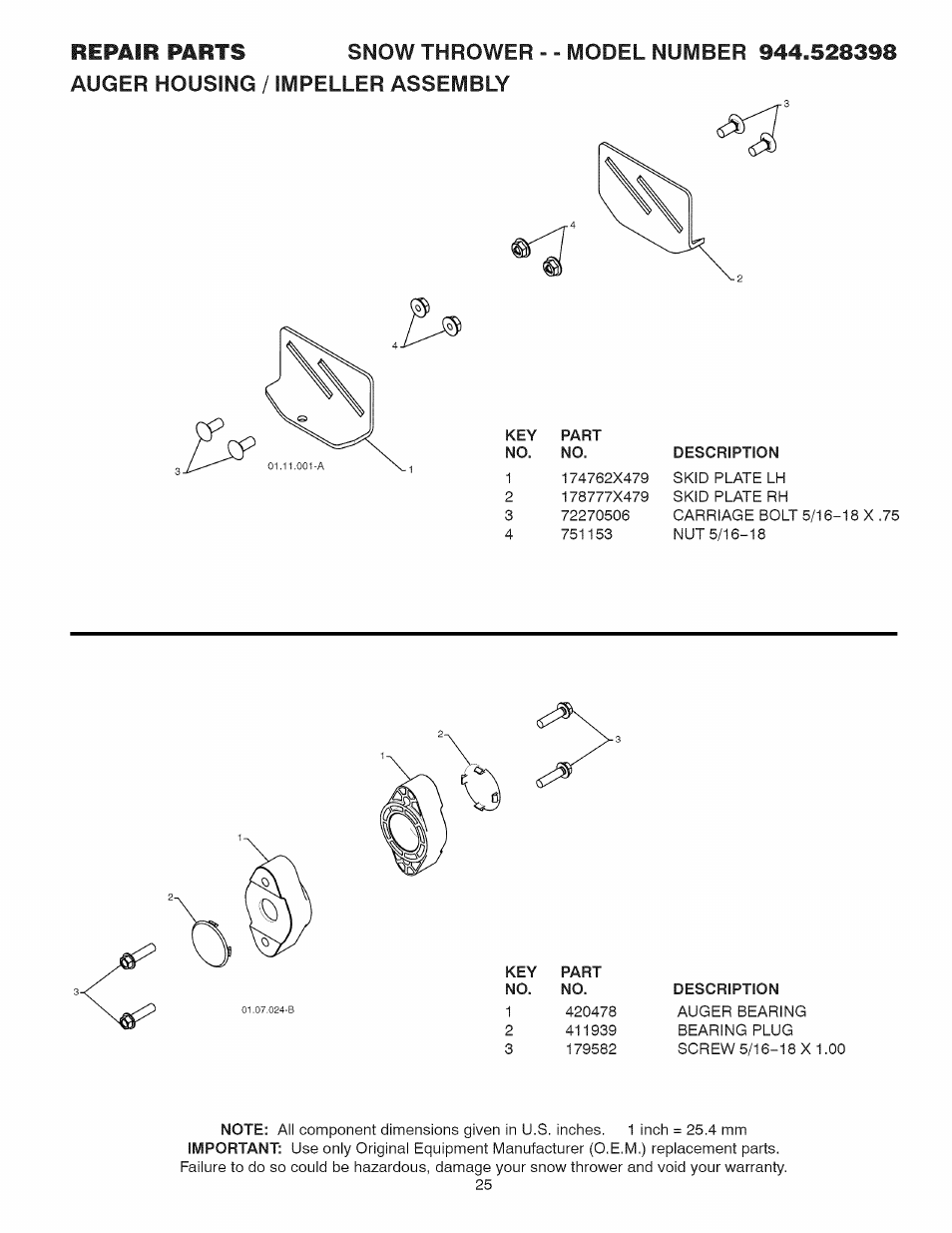 Craftsman 944.528398 User Manual | Page 25 / 48