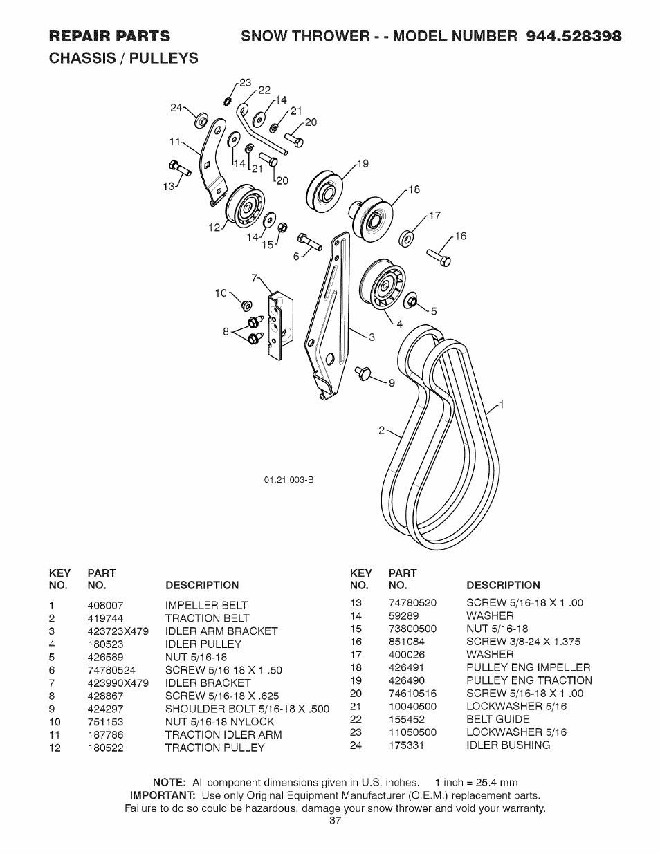 Craftsman 944.528398 User Manual | Page 37 / 48