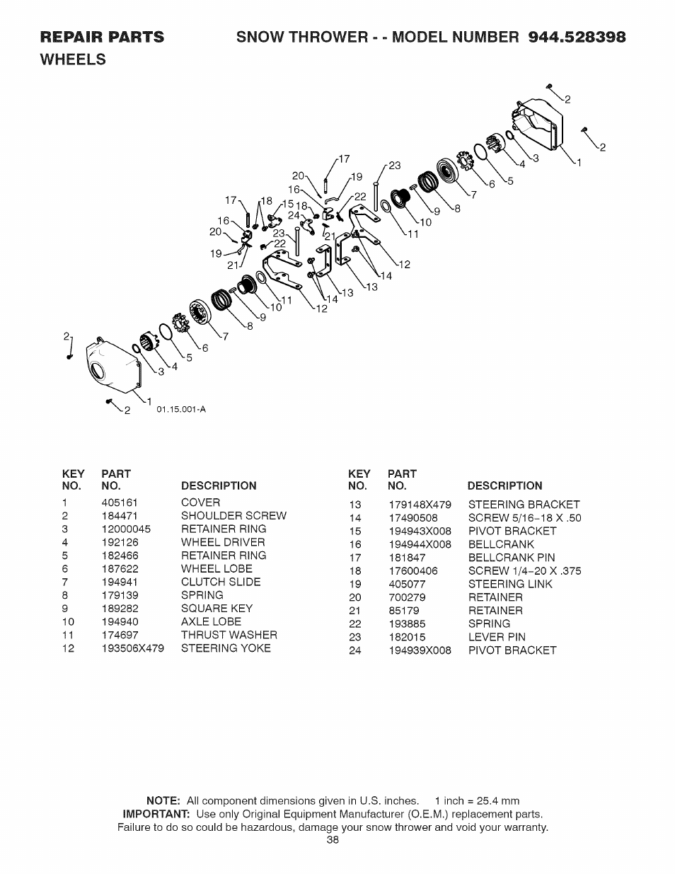 Craftsman 944.528398 User Manual | Page 38 / 48