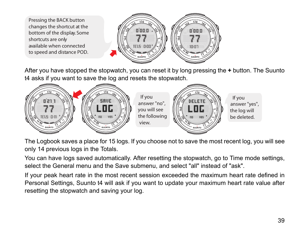 SUUNTO t4 User Manual | Page 41 / 56