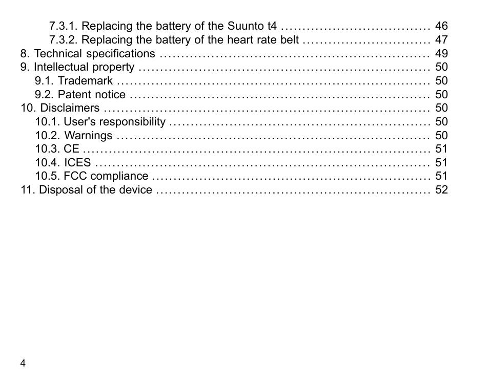 SUUNTO t4 User Manual | Page 6 / 56