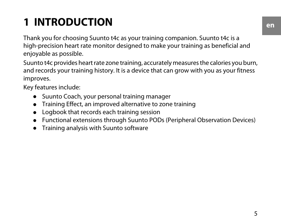 1 introduction | SUUNTO T4C User Guide User Manual | Page 6 / 54