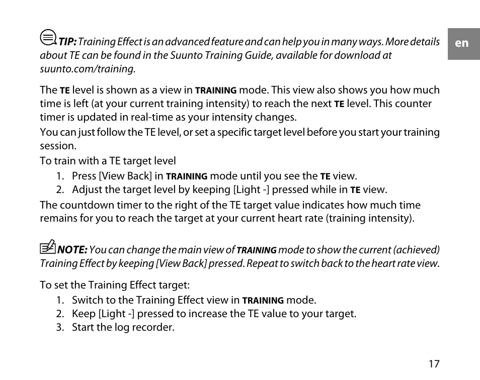 SUUNTO t4d User Manual | Page 18 / 58