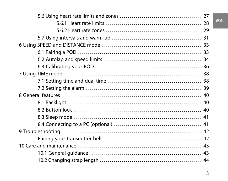 SUUNTO t4d User Manual | Page 4 / 58