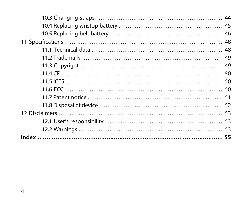 SUUNTO t4d User Manual | Page 5 / 58