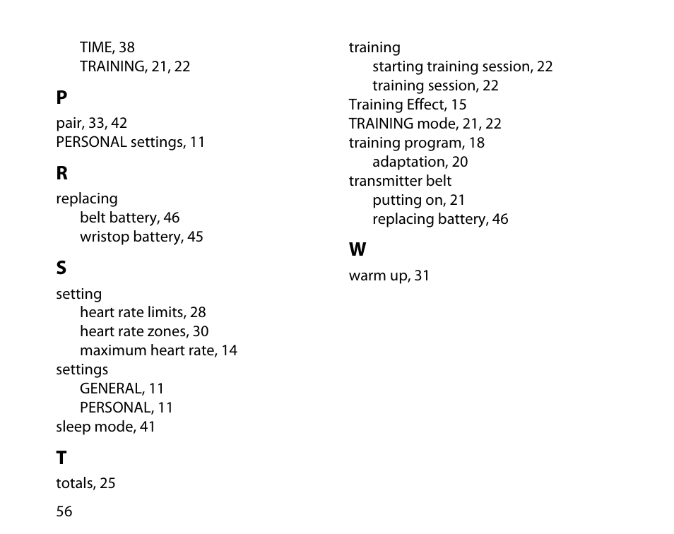 SUUNTO t4d User Manual | Page 57 / 58