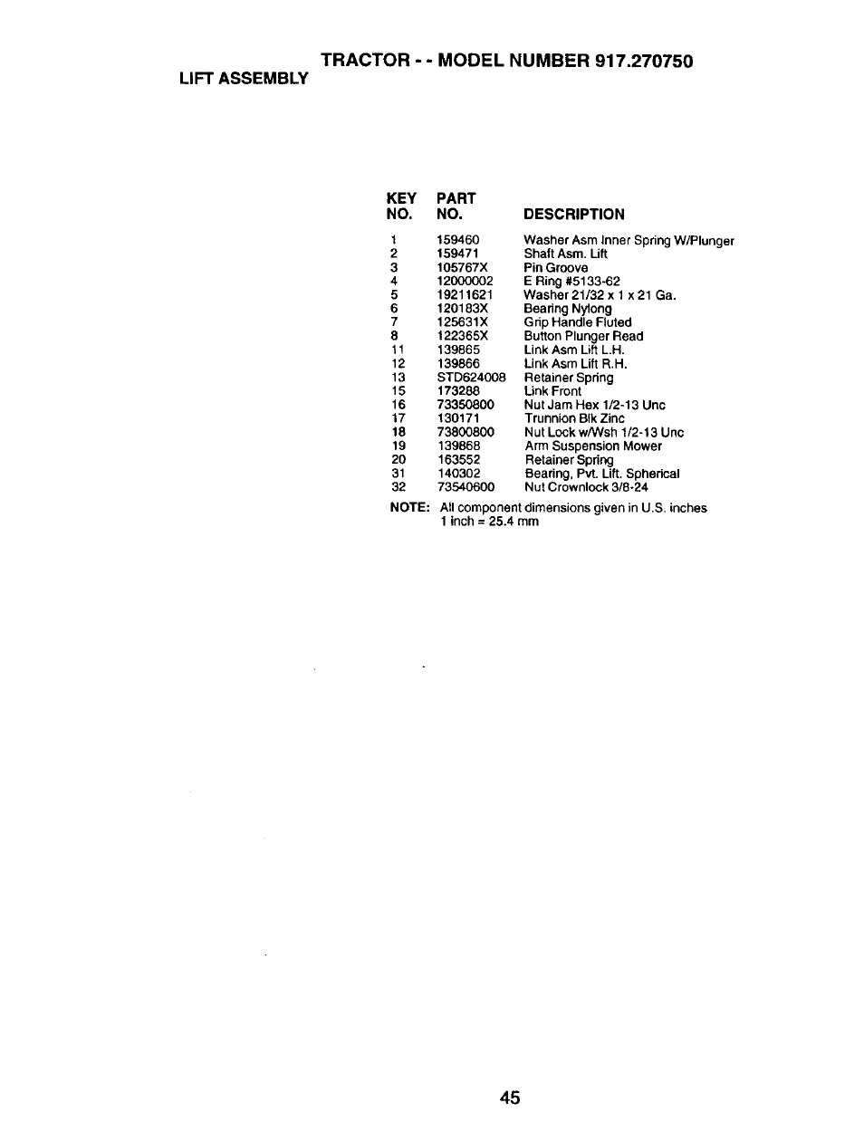 Craftsman 917.270750 User Manual | Page 45 / 60