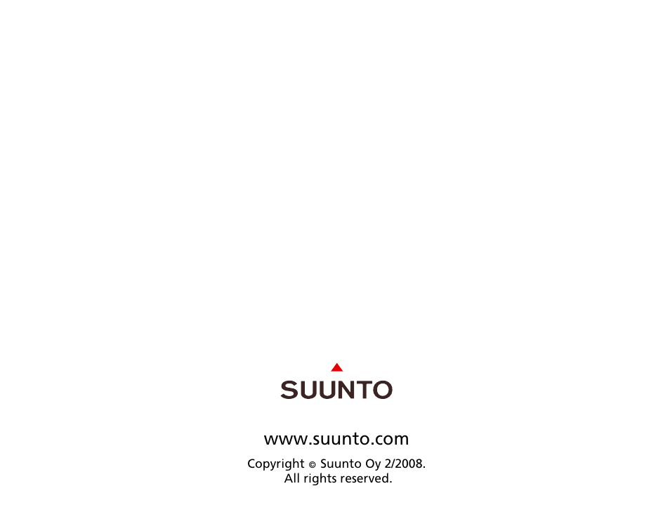 SUUNTO T6C Quick Start User Manual | Page 15 / 15