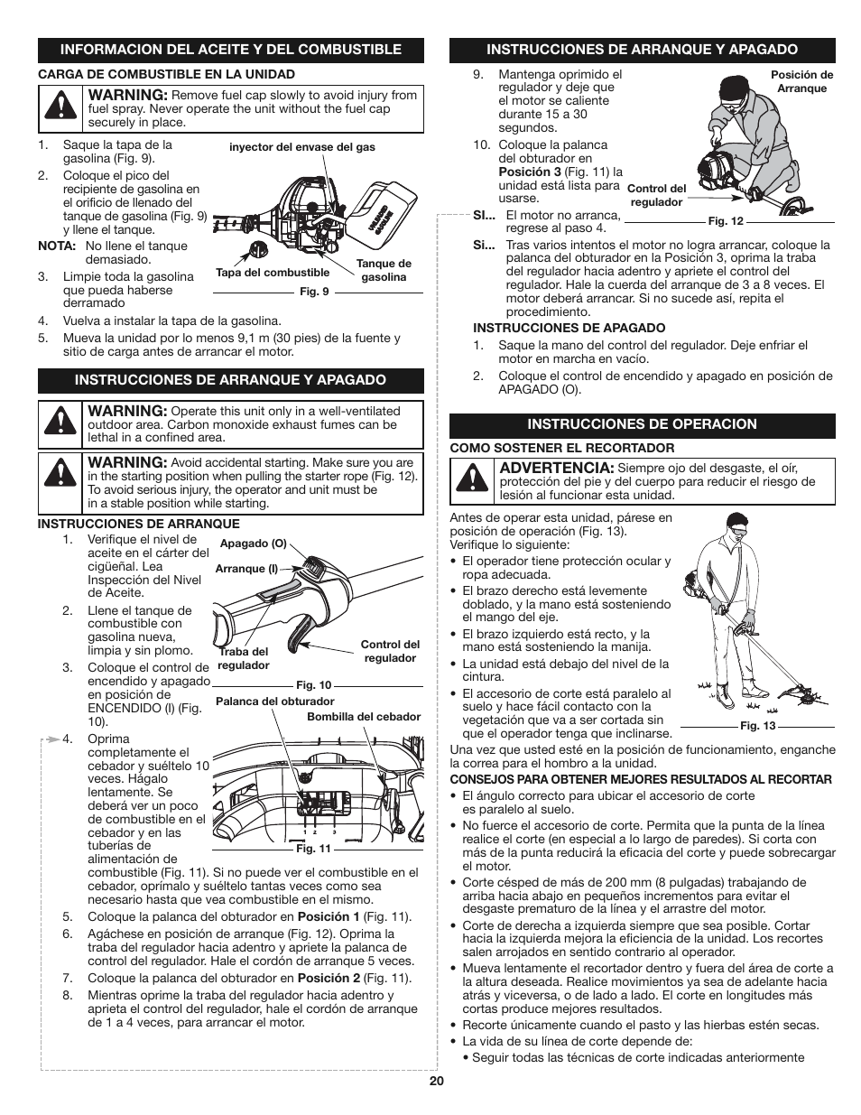 Craftsman 316.79199 User Manual | Page 20 / 32