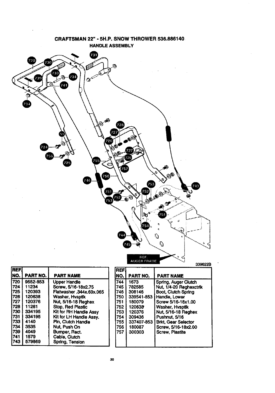 Craftsman 536.886140 User Manual | Page 30 / 39