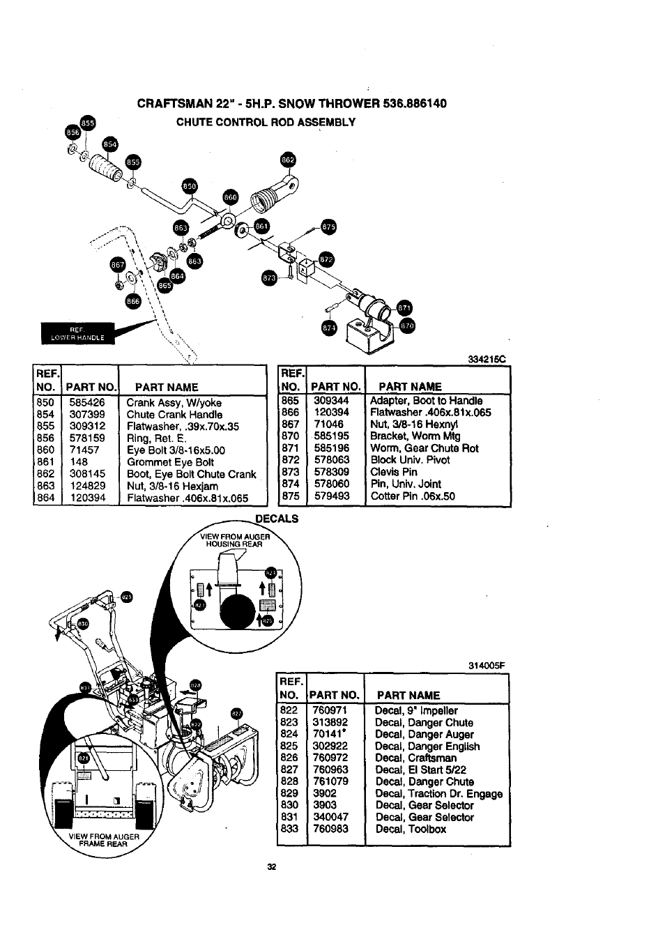 Craftsman 536.886140 User Manual | Page 32 / 39