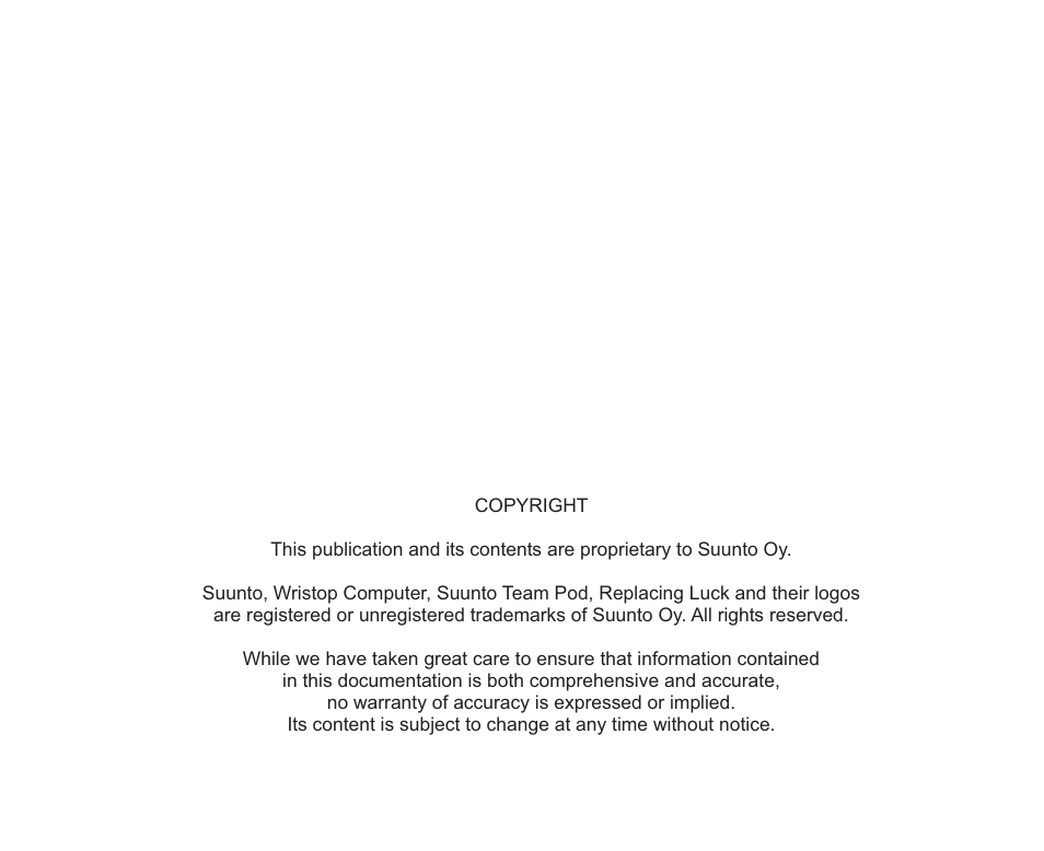 SUUNTO TEAM POD User Manual | Page 181 / 182