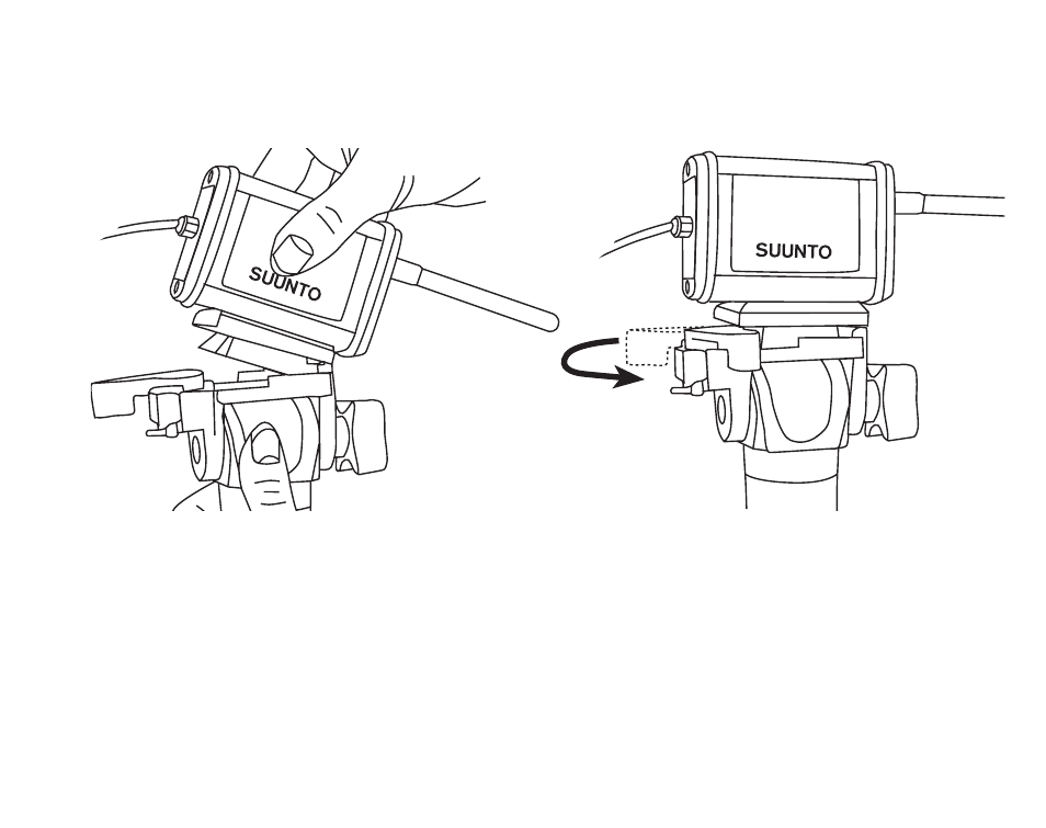 Collegamento di suunto team pod su un treppiede | SUUNTO TEAM POD User Manual | Page 93 / 182