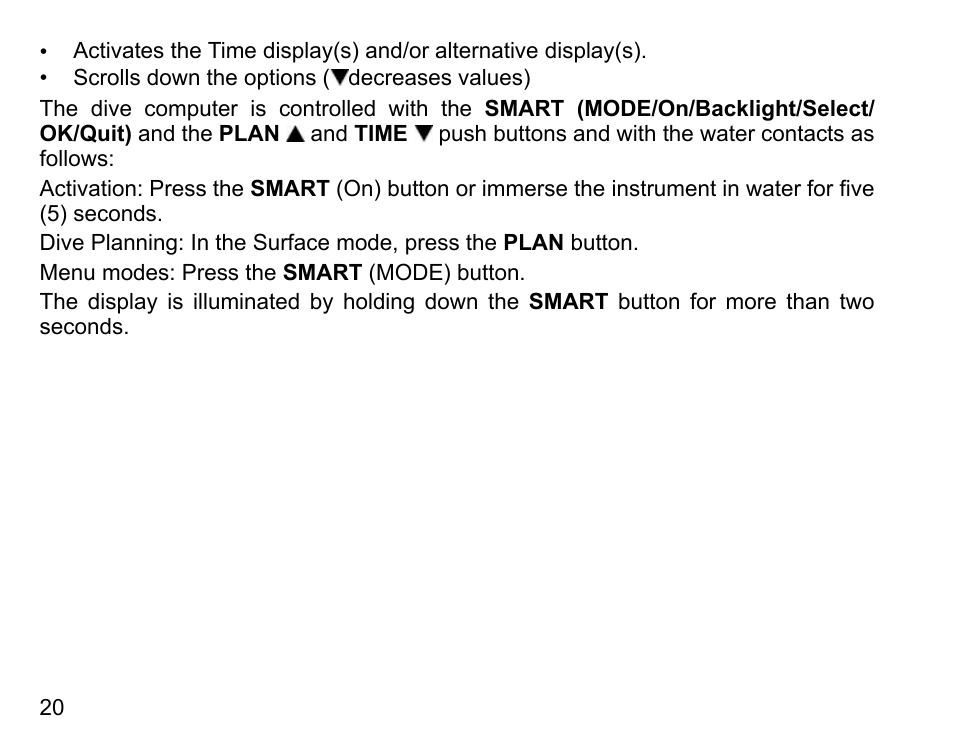 SUUNTO Vyper User Manual | Page 20 / 122