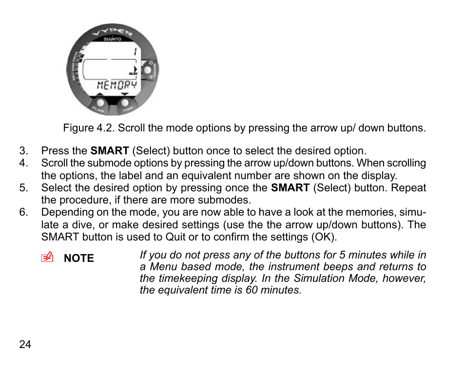 SUUNTO Vyper User Manual | Page 24 / 122