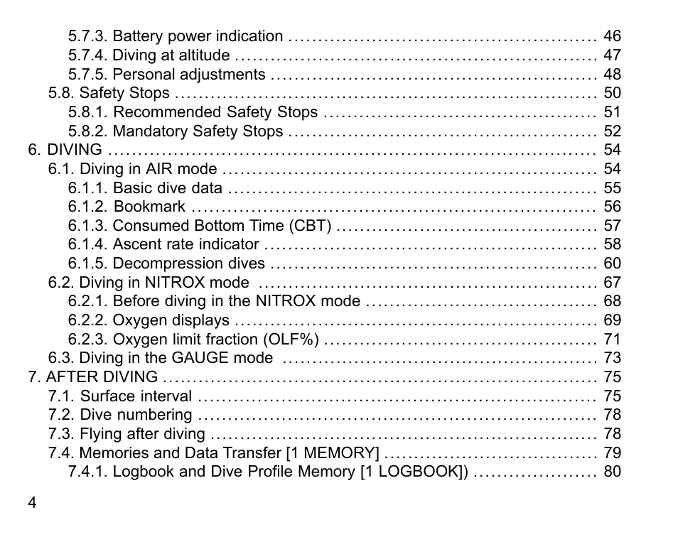 SUUNTO Vyper User Manual | Page 4 / 122