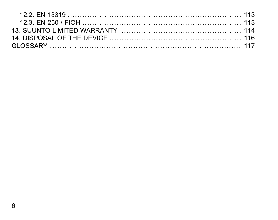 SUUNTO Vyper User Manual | Page 6 / 122