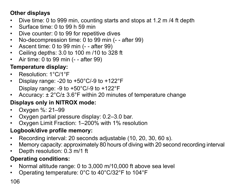 SUUNTO Vyper Air User Manual | Page 106 / 124