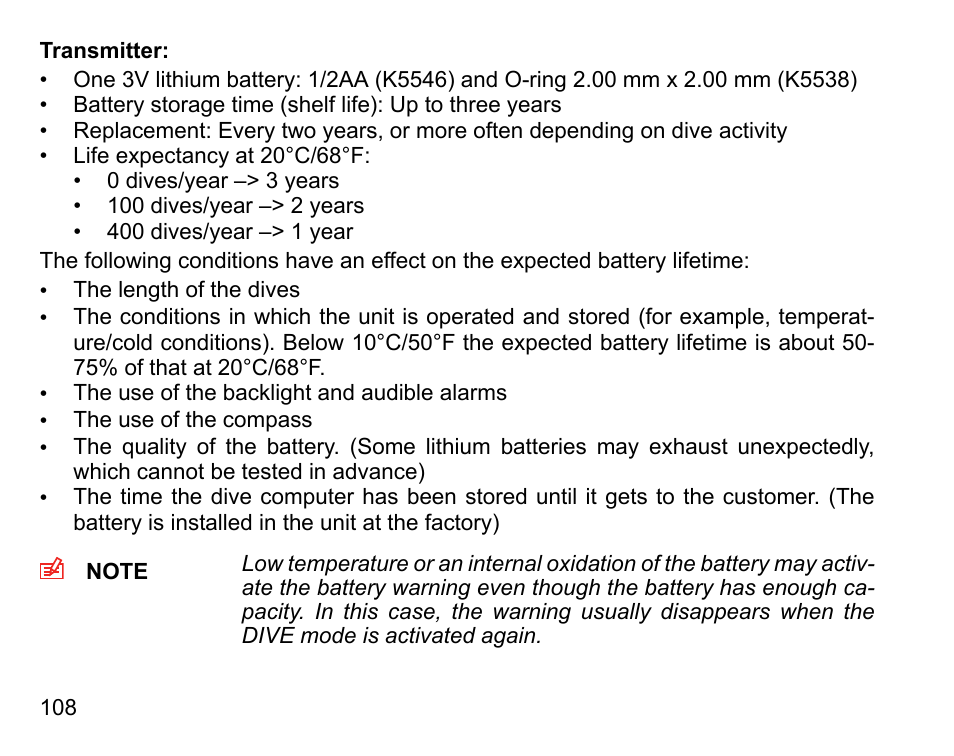 SUUNTO Vyper Air User Manual | Page 108 / 124