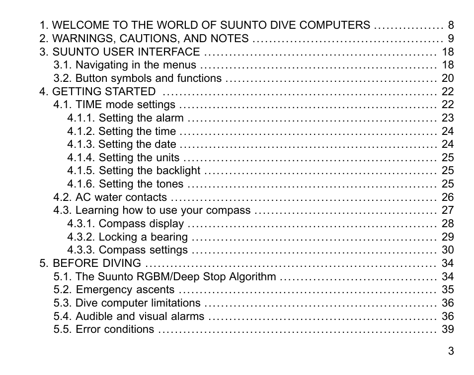 SUUNTO Vyper Air User Manual | Page 3 / 124