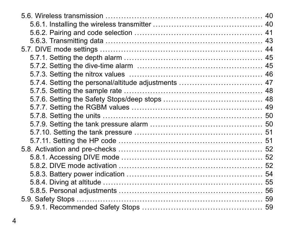 SUUNTO Vyper Air User Manual | Page 4 / 124