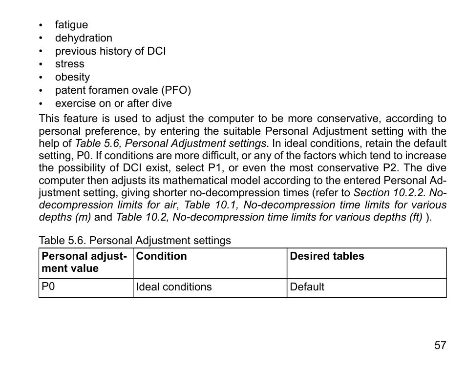 SUUNTO Vyper Air User Manual | Page 57 / 124