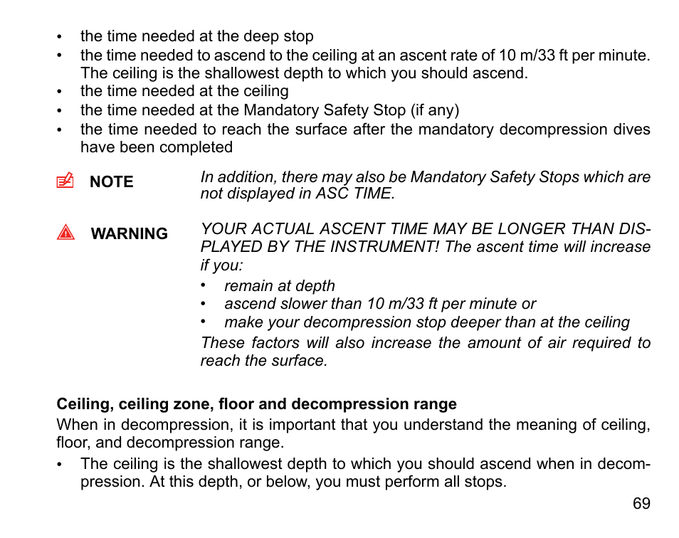 SUUNTO Vyper Air User Manual | Page 69 / 124