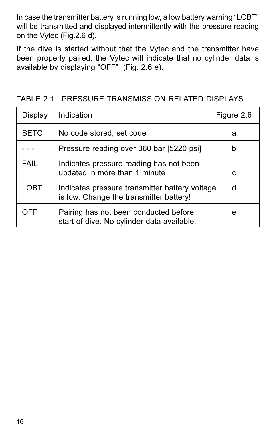 SUUNTO VYTEC User Manual | Page 18 / 84