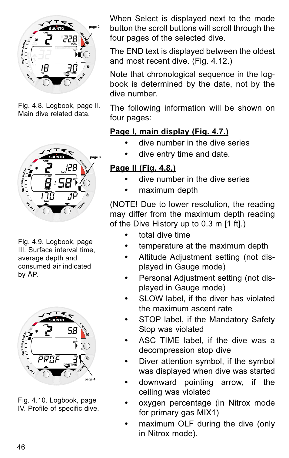 SUUNTO VYTEC User Manual | Page 48 / 84