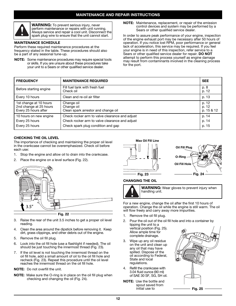 Craftsman 316.79498 User Manual | Page 12 / 40