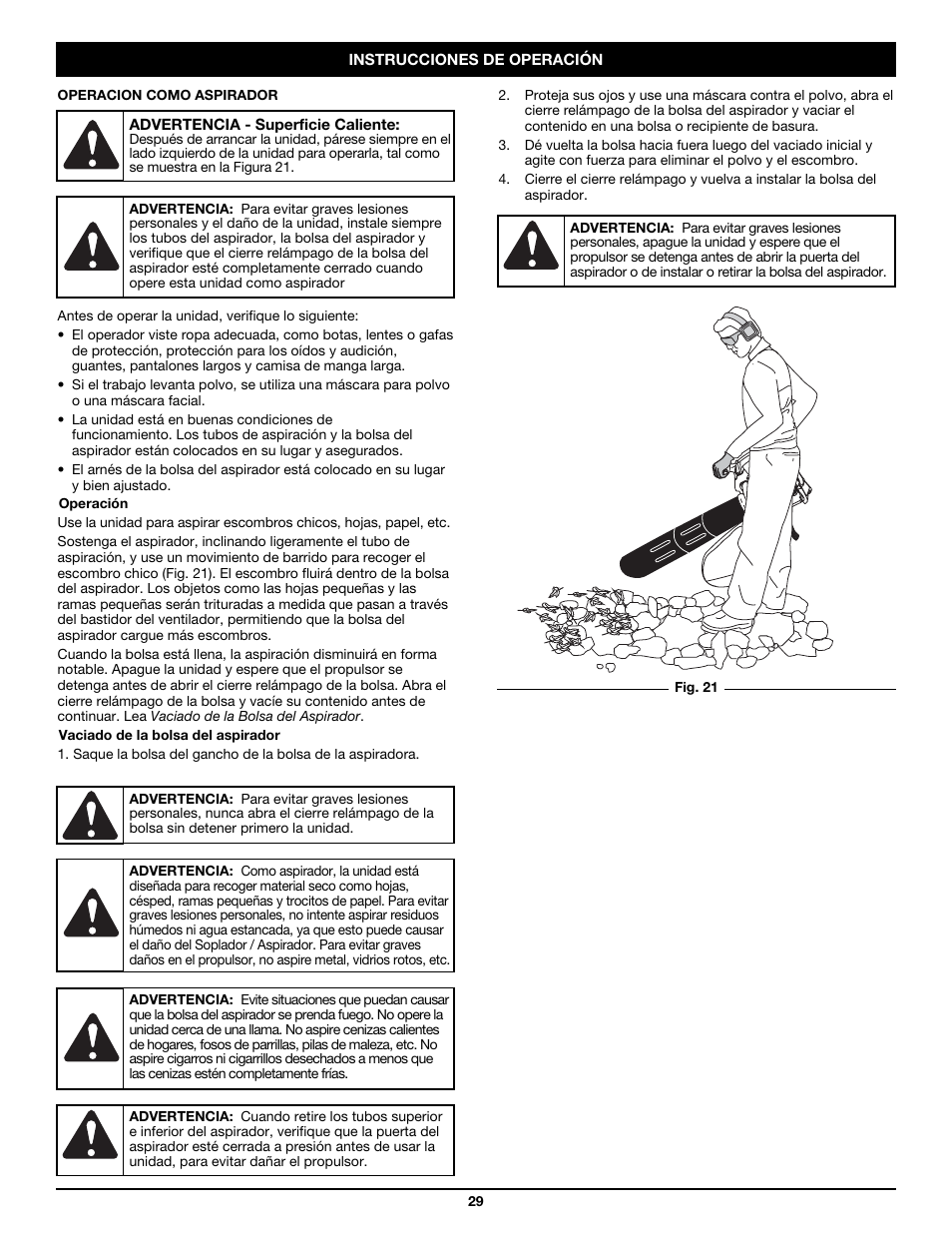 Craftsman 316.79498 User Manual | Page 29 / 40