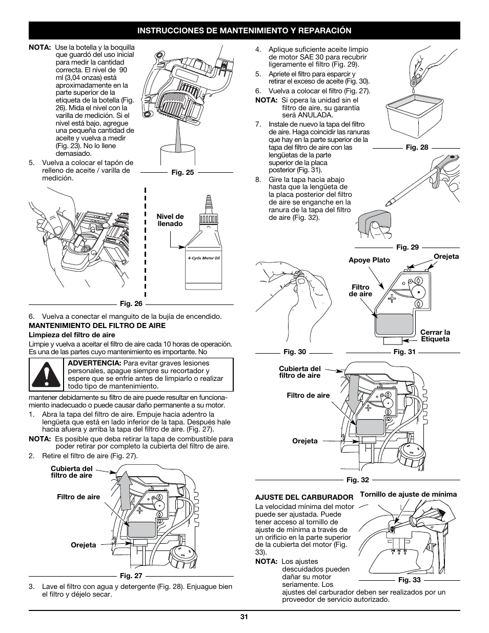 Craftsman 316.79498 User Manual | Page 31 / 40