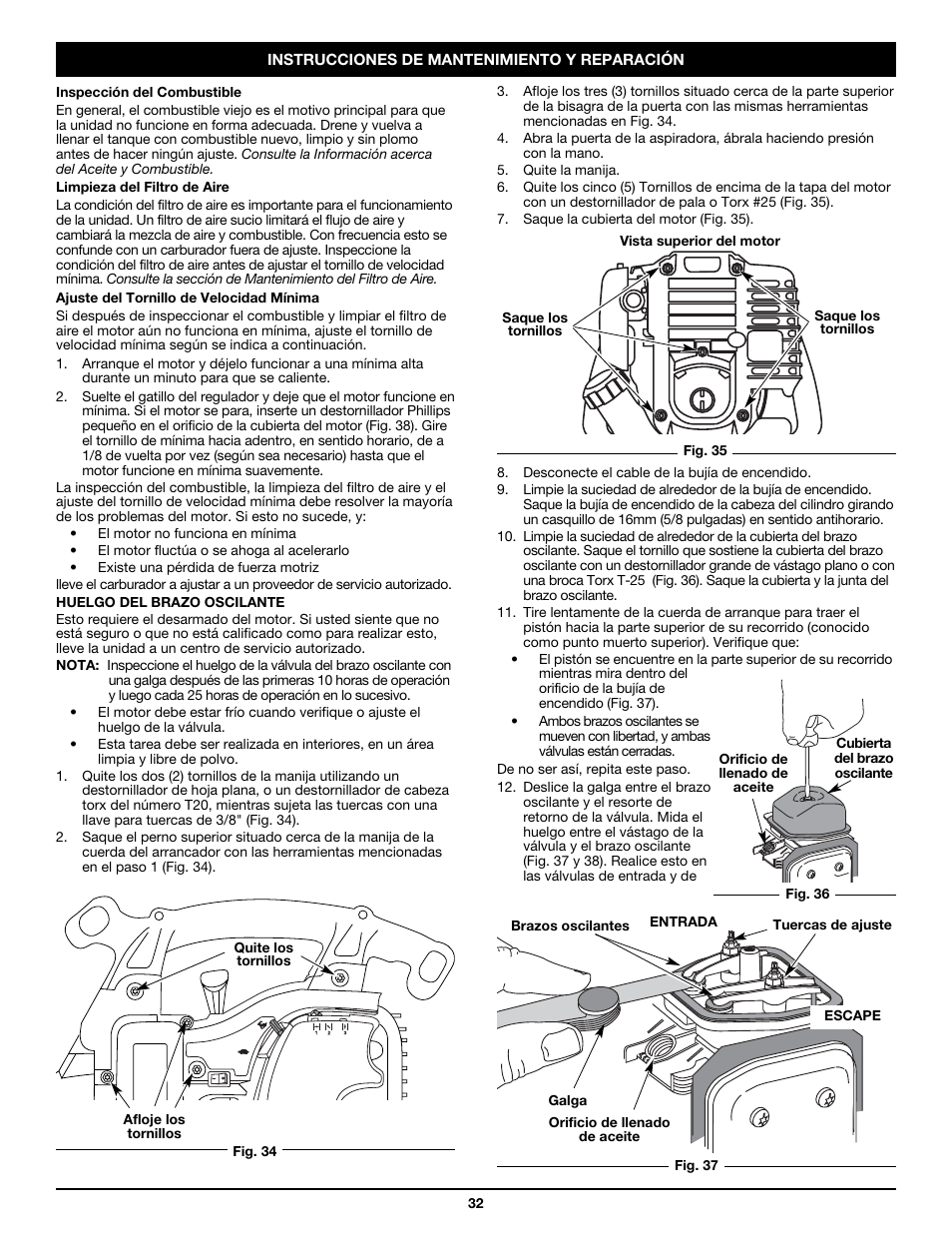 Craftsman 316.79498 User Manual | Page 32 / 40