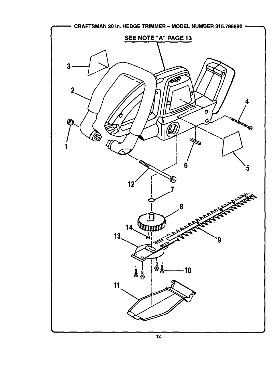 Craftsman 315.798890 User Manual | Page 12 / 14