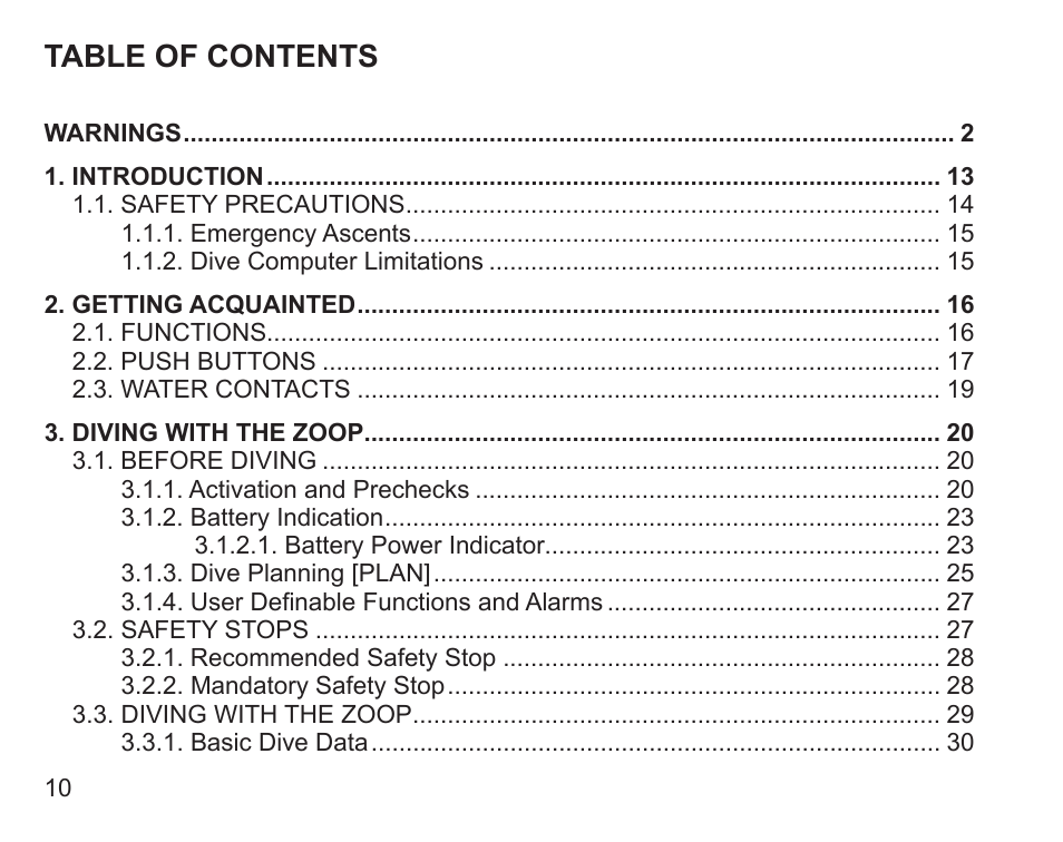 SUUNTO Zoop User Manual | Page 12 / 108