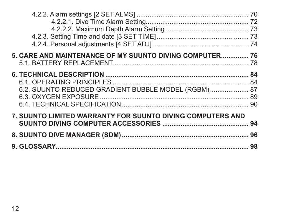 SUUNTO Zoop User Manual | Page 14 / 108