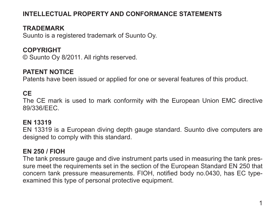 SUUNTO Zoop User Manual | Page 3 / 108