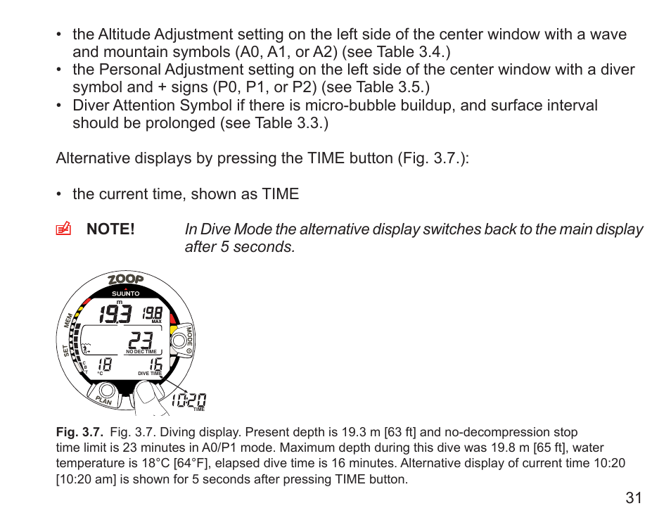 SUUNTO Zoop User Manual | Page 33 / 108